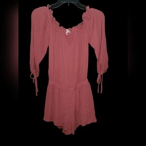 NWOT Active USA Pink Strapless Romper